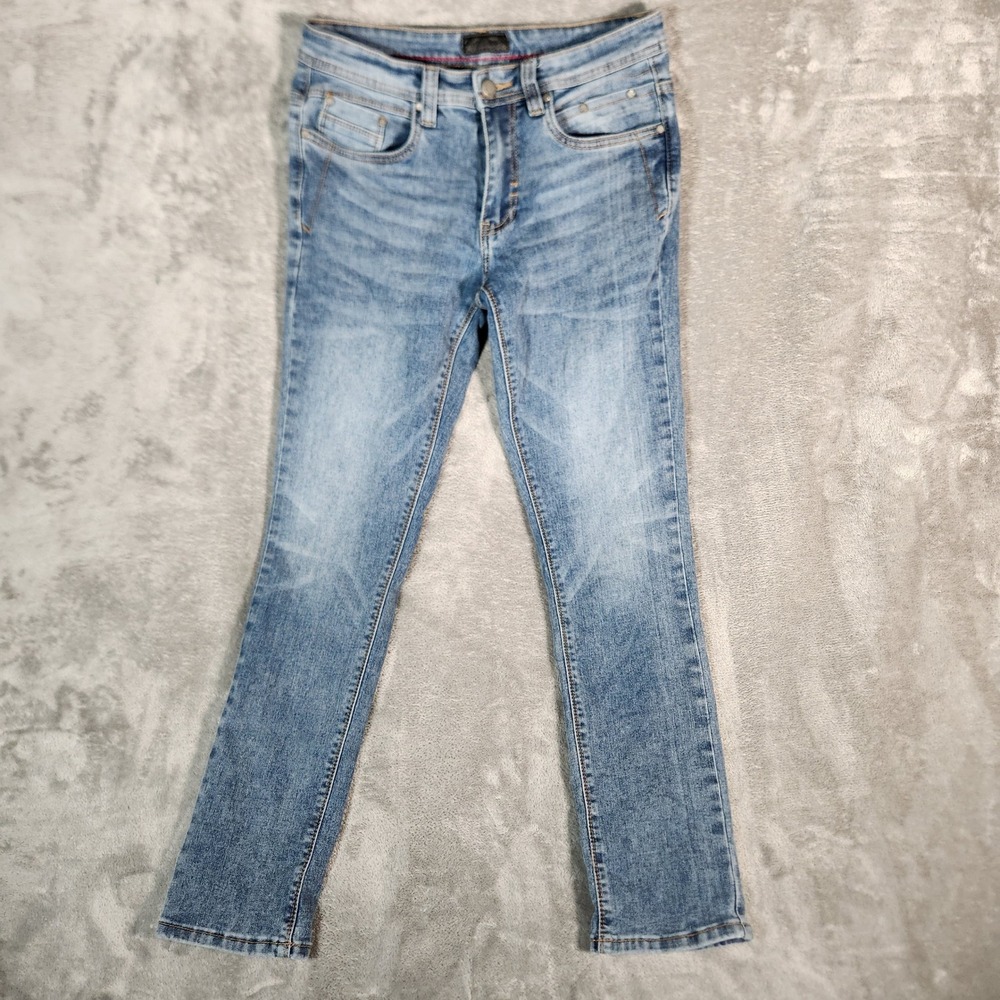 Steve's Jeans Mens 28x30 Straight Leg Denim Pants Blue Wash‎ Cotton Blend